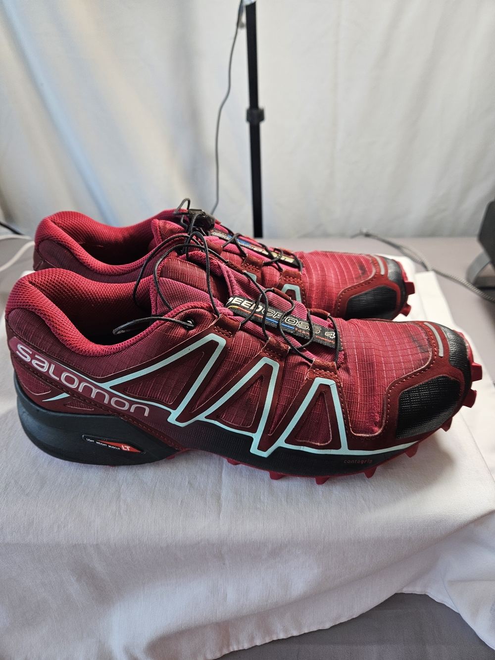 Salomon Speedcross Men's Trail Running Shoes - Red Size 8.5 Perfect for Outdoors - Picture 4 of 10